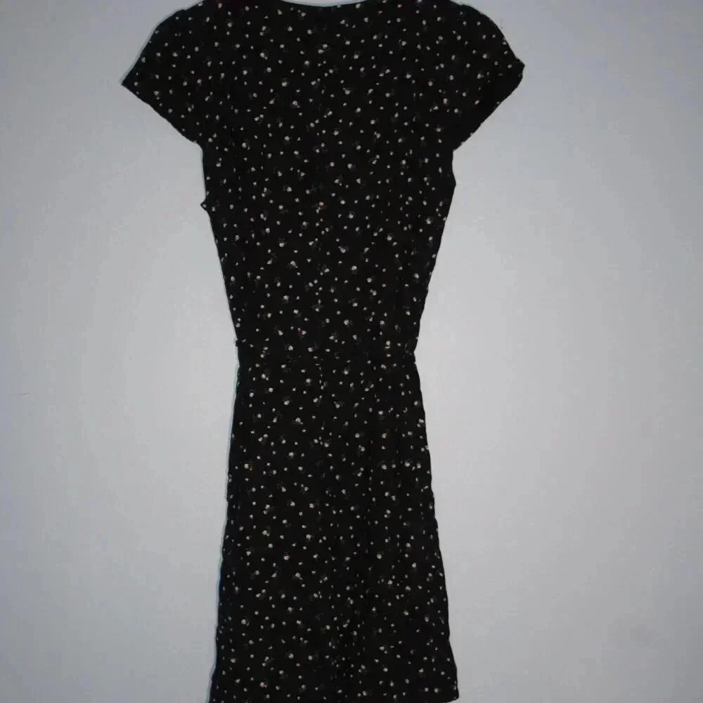 Brandy Melville Mini Floral Print Wrap Dress One Size - Picture 11 of 13